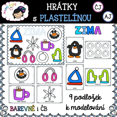 Hrátky s plastelínou - ZIMA