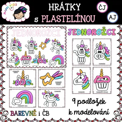 Hrátky s plastelínou - JEDNOROŽCI