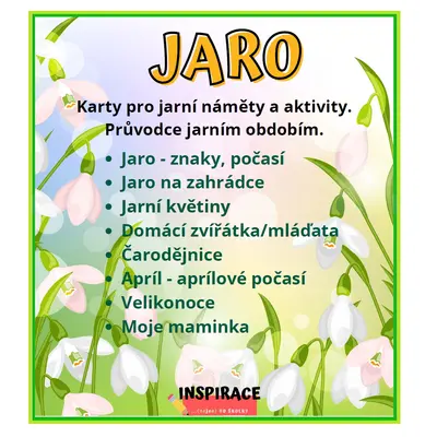 JARO - tematické karty pro náměty a aktivity