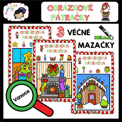 OBRÁZKOVÉ PÁTRAČKY - Vánoce