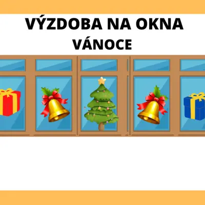 VÝZDOBA DO OKEN-VÁNOCE