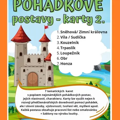 Pohádkové postavy - karty 2.