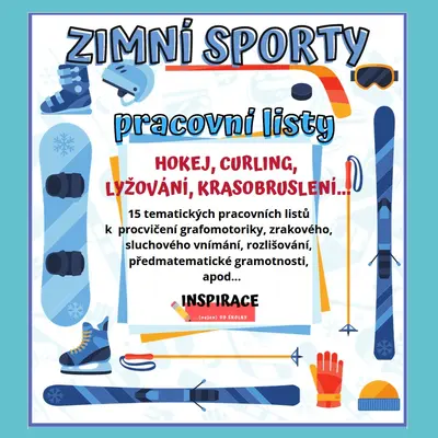 ZIMNÍ SPORTY - pracovní listy