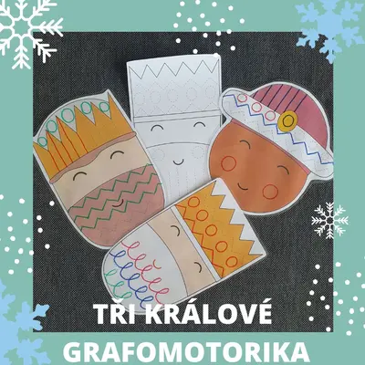 Tříkrálovská legenda, grafomotorika a stříhání