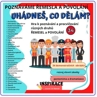 Uhádneš, co dělám? (ŘEMESLA a POVOLÁNÍ)