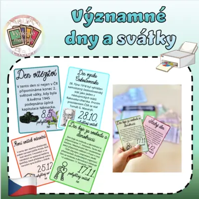 VÝZNAMNÉ DNY A SVÁTKY🇨🇿