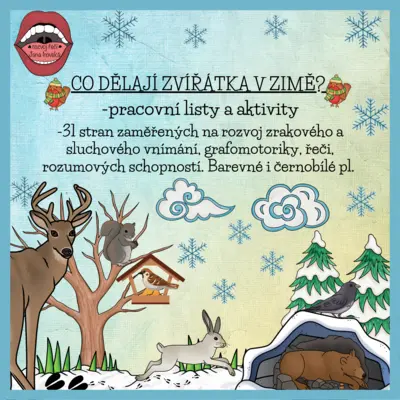 Co dělají zvířátka v zimě? pracovní listy a aktivity 