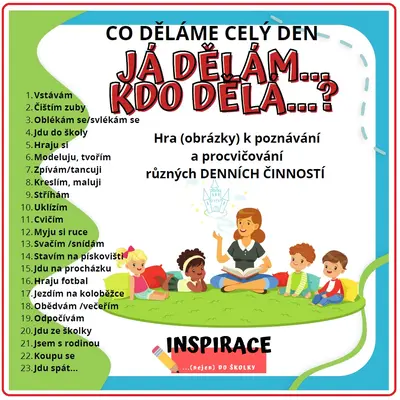 JÁ dělám ...- KDO dělá? ... (DENNÍ ČINNOSTI)