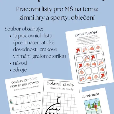 Zimní pracovní listy
