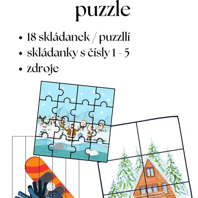 Zimní puzzle / skládanky