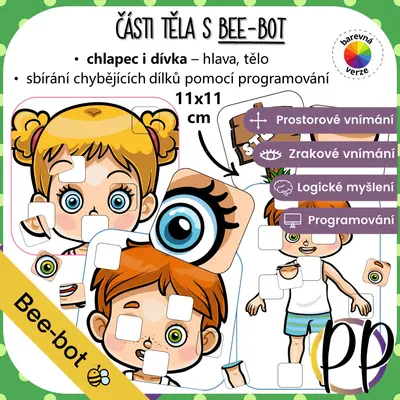 Části těla s Bee-bot