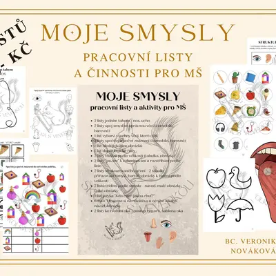 MOJE SMYSLY - pracovní listy a aktivity