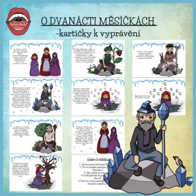 O dvanácti měsíčkách: kartičky k vyprávění