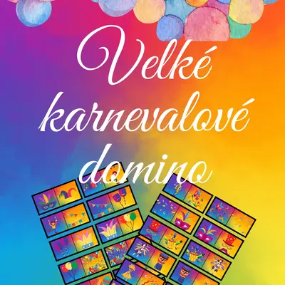 🎭VELKÉ KARNEVALOVÉ DOMINO DO HERNY 🎭
