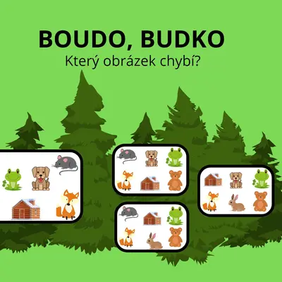 Boudo, budo - který obrázek chybí?