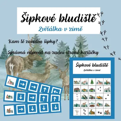 Šipkové bludiště - Zvířátka v zimě