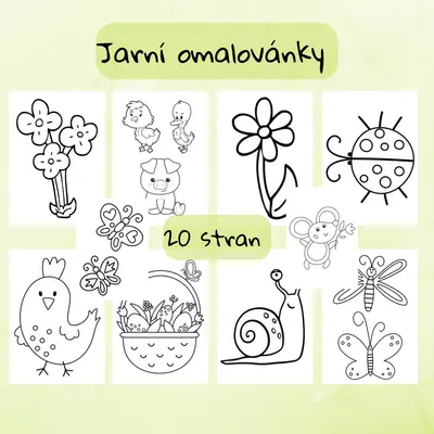 Jarní omalovánky