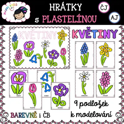 Hrátky s plastelínou - JARNÍ KVĚTINY