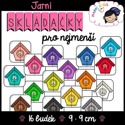 JARNÍ SKLÁDAČKY pro nejmenší (BARVY)