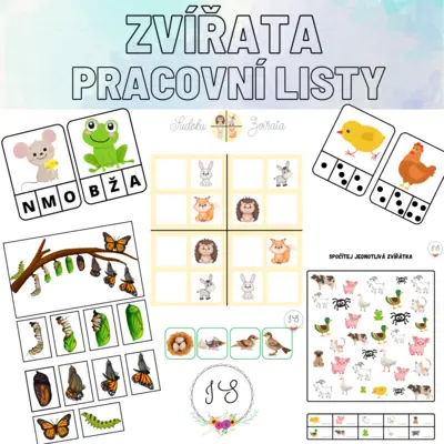 Zvířata - pracovní listy