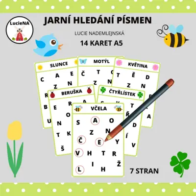 Jarní hledání písmen