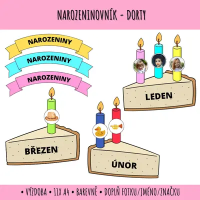 Narozeninovník dorty