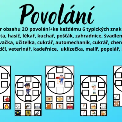 Povolání 👮🕵️‍♀️👩‍🔬💇