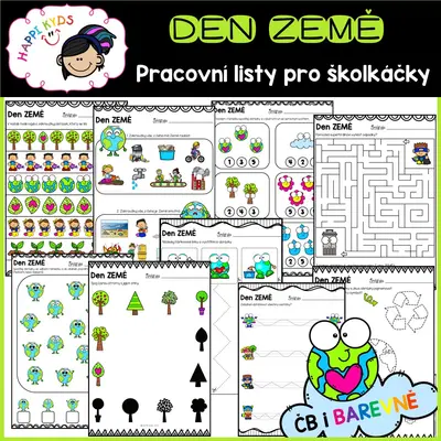 DEN ZEMĚ - pracovní listy (nejen) pro školkáčky