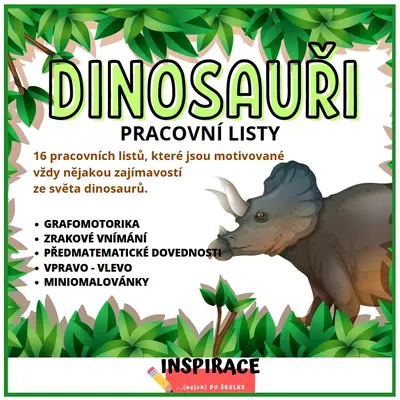 DINOSAUŘI - pracovní listy