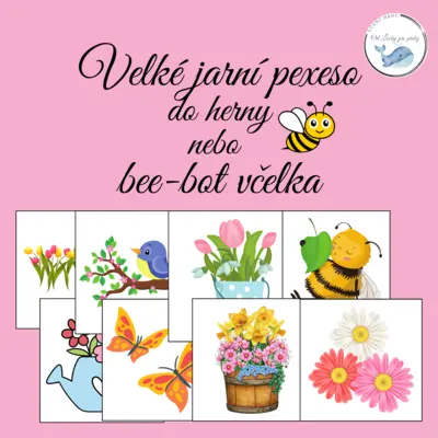 Velké jarní pexeso, bee-bot včelka