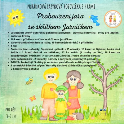 Probouzení jara se skřítkem Jarníčkem - Pohádková jazyková rozcvička s hrami