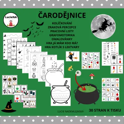 ČARODĚJNICE - pracovní listy