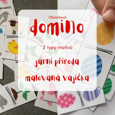Jarní/velikonoční domino - 2 sady