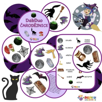 DABDUO pro mrňousky - ČARODĚJNICE (postřehovka)