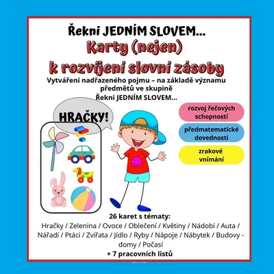 Kartičky - POJMENUJ JEDNÍM SLOVEM (nadřazené pojmy)