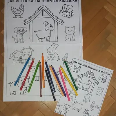 VELKÁ omalovánka k pohádce