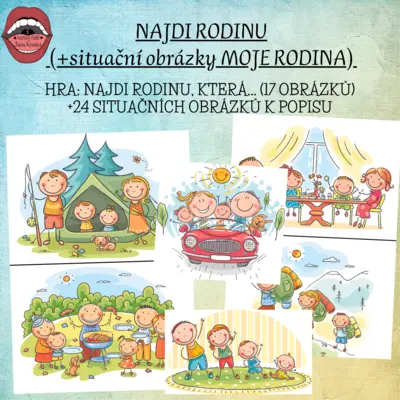 NAJDI RODINU (+situační obrázky MOJE RODINA)