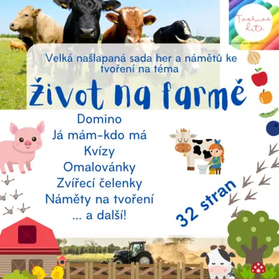 Život na farmě - Velká sada her, kvízů a námětů ke tvoření