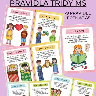 PRAVIDLA TŘÍDY MŠ 