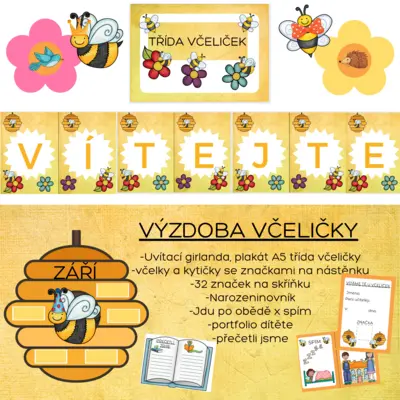 VÝZDOBA DO MŠ-VČELIČKY 