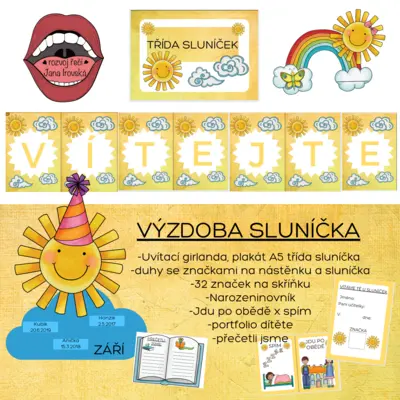 VÝZDOBA DO MŠ-SLUNÍČKA 