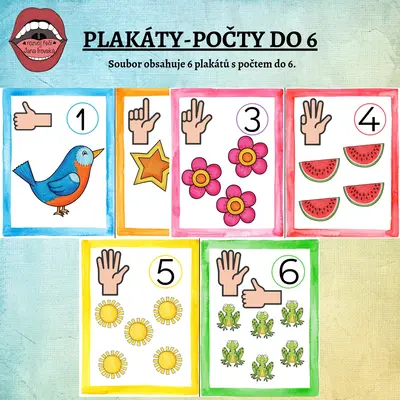 PLAKÁTY: POČTY DO 6