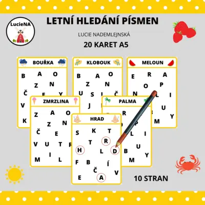 LETNÍ HLEDÁNÍ PÍSMEN