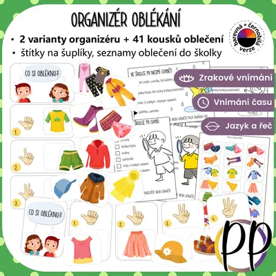 Organizér oblékání - pomůcka