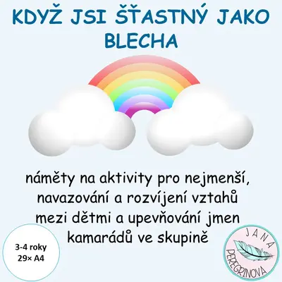 KDYŽ JSI ŠŤASTNÝ JAKO BLECHA-KONTAKTNÍ/POHYBOVÉ AKTIVITY NA UPEVŇOVÁNÍ JMEN DĚTÍ s míčem