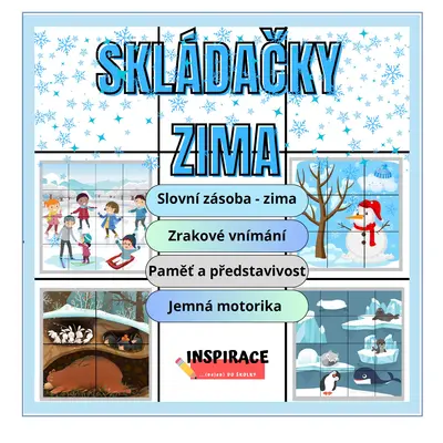 Skládačky (puzzle) ZIMA ☃️❄️ 