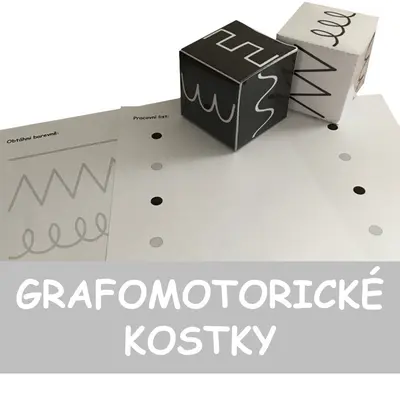 Grafomotorické kostky - grafomotorické prvky