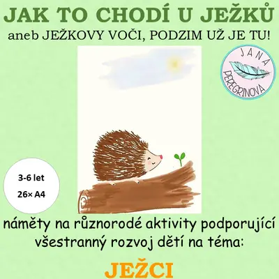 JAK TO CHODÍ U JEŽKŮ – naučné pohybové hry na téma JEŽCI A PODZIM