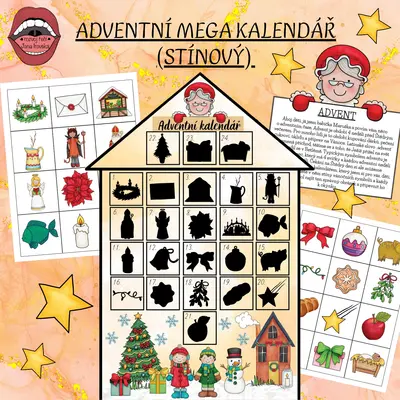 MEGA ADVENTNÍ KALENDÁŘ (STÍNOVÝ)