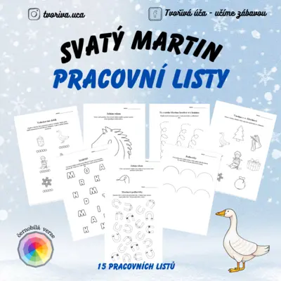 Svatý Martin - pracovní listy